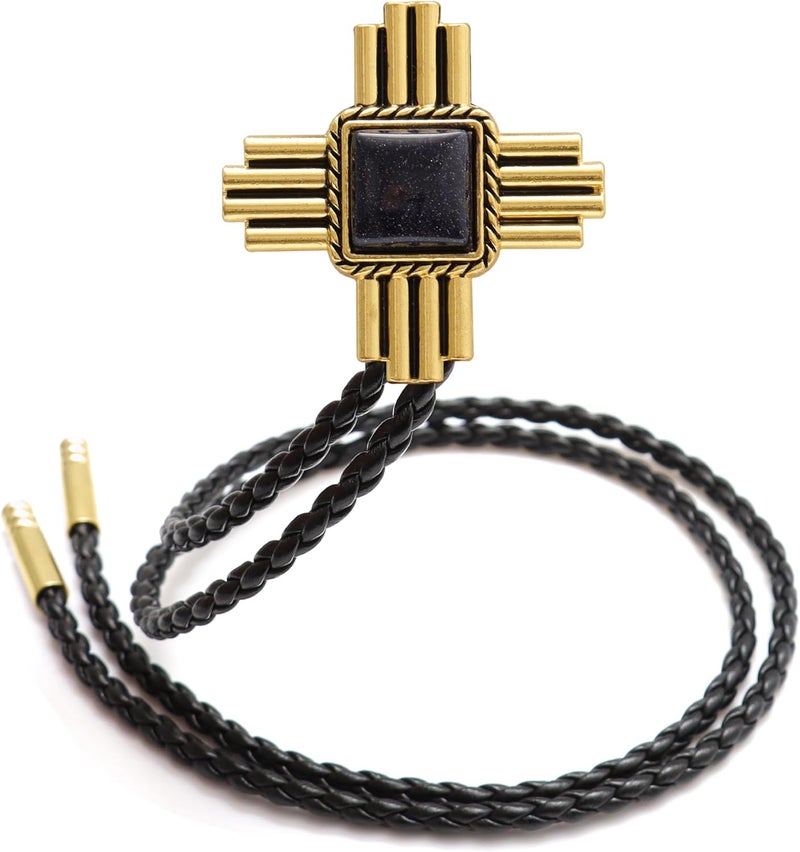 Wentur Stone Bolo Ties for Men Western - Vintage Cowboy Bolo Tie for Women Western Costume Accessories - Image 1